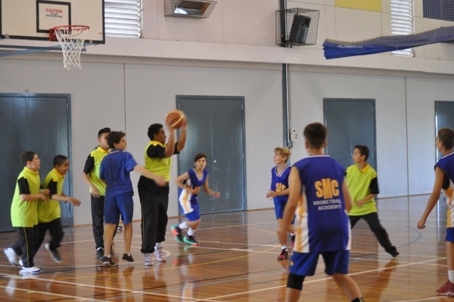 Basketball Match against St. Monicas College